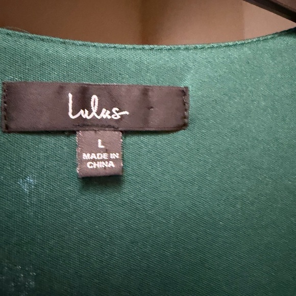 Lulu's Deep Emerald Wrap Maxi Dress - Picture 8 of 9